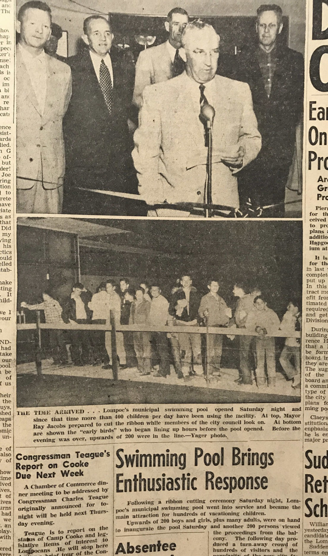 March 1956 opening